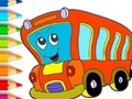 Joc Carte de colorat: Autobuz  on-line