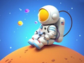 Joc Carte de colorat: Spaceman Sitting  on-line