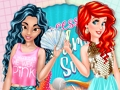 Joc Schimb de garderobă Jasmine și Ariel  on-line