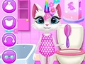 Joc Îngrijire zilnică Kitty Unicorn  on-line