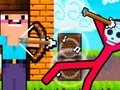 Joc Noob Archer vs Stickman Zombie on-line