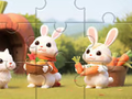 Joc Jigsaw Puzzle: Iepuri cu morcovi  on-line