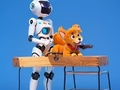 Joc Carte de colorat: Robot și câine  on-line