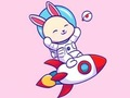 Joc Carte de colorat: Iepure Astronaut  on-line
