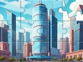 Joc Jigsaw Puzzle: Clădiri din oraș  on-line