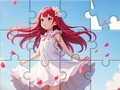 Joc Jigsaw Puzzle: rochie albă fată  on-line