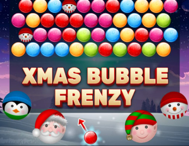 Joc Craciun Bubble Frenzy  on-line