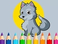 Joc Carte de colorat: Lup  on-line
