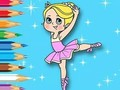 Joc Carte de colorat: Ballet Girl  on-line