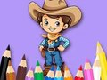 Joc Carte de colorat: Cowboy  on-line