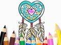 Joc Carte de colorat: Heart Dreamcatcher  on-line