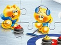 Joc Jigsaw Puzzle: Hochei pe gheață Gelini  on-line