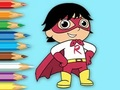 Joc Carte de colorat: Super-Ryan  on-line