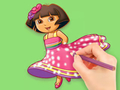 Joc Cartea de colorat: Dora Prepare Party  on-line