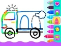 Joc Desen pentru copil mic: ambulanță  on-line