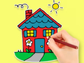 Joc Carte de colorat: Casa de vis  on-line