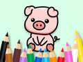 Joc Carte de colorat: Cute Pig 2  on-line