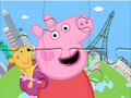 Joc Puzzle -ul jigsaw: Peppa călătorește on-line