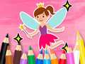 Joc Carte de colorat: Little Pretty Fairy  on-line