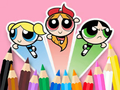 Joc Carte de colorat: Powerpuff Girls  on-line
