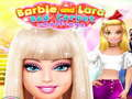 Joc Provocarea covorului roșu Barbie și Lara  on-line