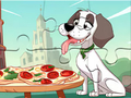 Joc Jigsaw Puzzle: Câini care mănâncă pizza  on-line