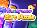 Joc Puzzle -ul sortare a culorilor bomboanelor on-line