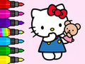 Joc Carte de colorat: Ursulețul Hello Kitty  on-line