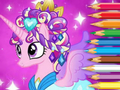 Joc Carte de colorat: Pony Princess  on-line