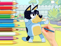 Joc Carte de colorat: Bluey și Bingo  on-line