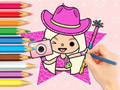 Joc Carte de colorat: Lumea Toca Boca  on-line