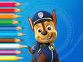 Joc Carte de colorat: Paw Patrol Chase  on-line