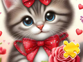 Joc Puzzle -ul Jigsaw: Rose Cat on-line