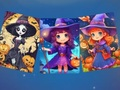 Joc Puzzle înfricoșător de Halloween  on-line