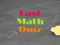 Joc Test rapid de matematică  on-line