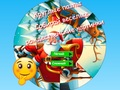 Joc Puzzle rotund Colectați imagini amuzante de Crăciun  on-line