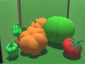 Joc Merge 3D de fructe  on-line