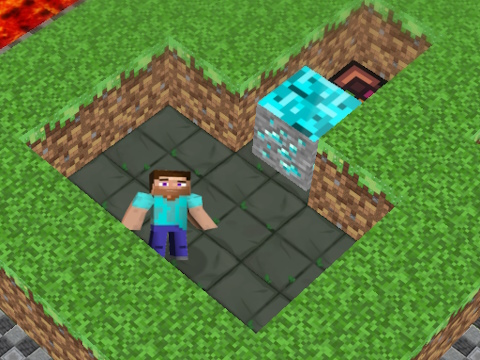 Joc Labirint 3D MineBlocks  on-line