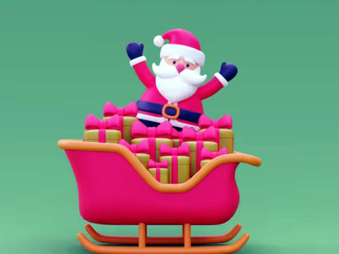 Joc Christmas Sledge Rider 3D on-line