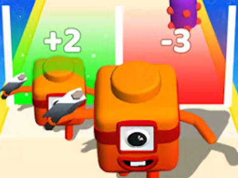Joc Merge Number Cube: Joc de alergare 3D  on-line