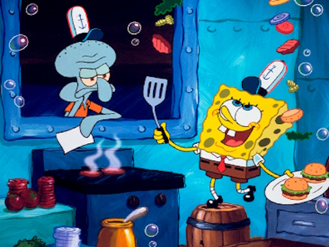 Joc SpongeBob Găsește diferențele  on-line