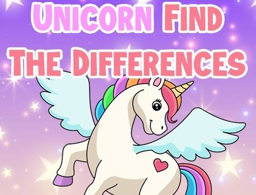 Joc Unicorn Găsește diferențele  on-line
