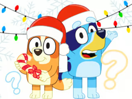 Joc Test pentru copii: Test de Crăciun Bluey  on-line