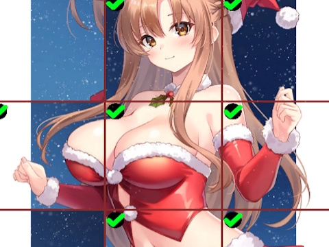 Joc Fete anime în puzzle de gresie roșie on-line