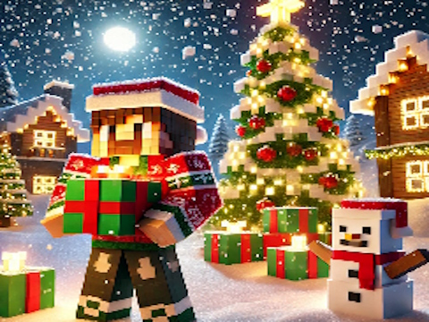 Joc Jigsaw de Crăciun Minecraft  on-line