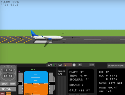 Joc Simulator de zbor 737-800 on-line