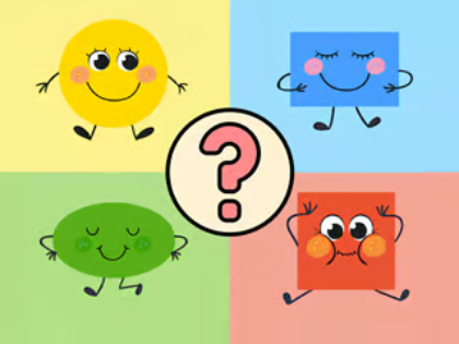 Joc Test pentru copii: Forme distractive  on-line