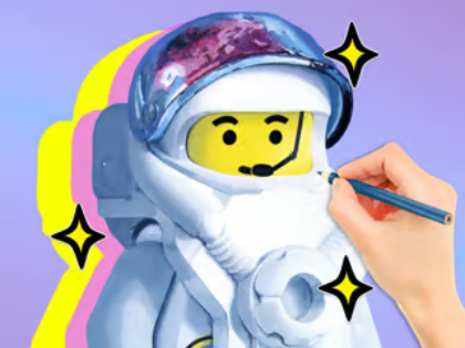 Joc Carte de colorat: LEGO Astronaut  on-line