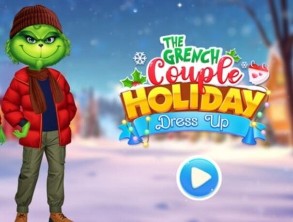 Joc Rochie de vacanță pentru cuplul Grinch  on-line
