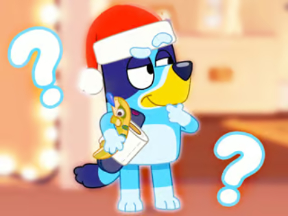 Joc Test pentru copii: Bluey Christmas Fandom  on-line